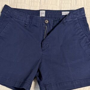 GAP Navy Cotton Chino City Shorts